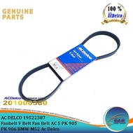 Fanbelt V Belt Fan Belt AC 5 PK 905 5PK905 5PK906 5 PK 906 bmw M52 Ac Delco