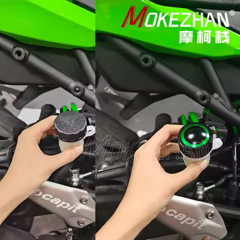 Motorcycle Accessories Rear Brake Fluid Reservoir Cover Cap FOR Kawasaki Z H2 ZH2 SX SE H2 H2R Toure