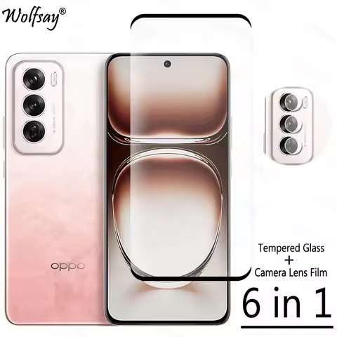 Full Cover Tempered Glass For Oppo Reno 12 Screen Protector Oppo Reno 12 11 10 Pro 5G Global Camera 