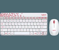 【時雨小舖】羅技 無線滑鼠鍵盤組 MK240 nano白底/紅邊(附發票)