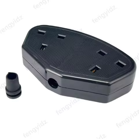 fengyidz 2 gang UK Standard Detachable Female Socket 13A British Power Cord Rewirable Connector 2 Ou