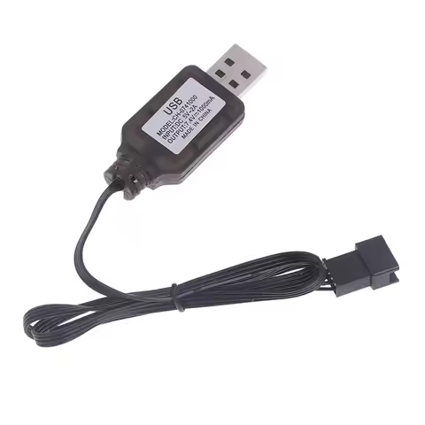 High Quality 7.4V SM-4P Plug USB Charger For DE36W DE65 HM202 EC08 EC16 RC Car M416 Electric Gel Bal