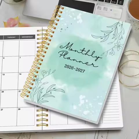 2026-2027 A5 Weekly & Monthly Planner – Jan 2026 to Dec 2027 Spiral Organizer with Calendar & Notes,