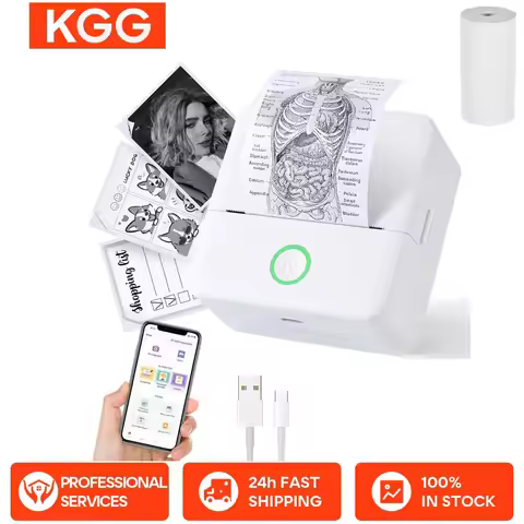Mini Printer, Inkless Sticker Maker, Free Cut Small Pocket Printer, Portable Thermal Printer for Pho