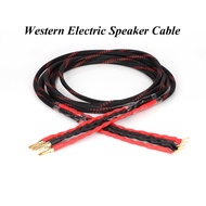 HI-End Western Electric Speaker Cable HIFI Audiophile Cable banana to Spade Biwire speaker cable HIF