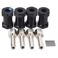 4Pcs Aluminum RC Car 12Mm Hex Wheel Hub Drive Adaptor Extension Combiner Coupler for 1/10 RC Crawler