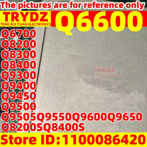 1pcs LGA775 Q6600 Q6700 Q8200 Q8300 Q8400 Q9300 Q9400 Q9450 Q9500 Q9505 Q9550 Q9600 Q9650 Q8200S Q84