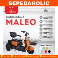 Sepeda Motor Listrik UWINFLY MALEO Roda 3 Tiga 500 Watt Electric E