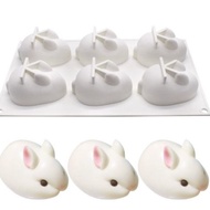 Large Rabbit bunny mousse silicone mould agar agar jelly mooncake silicon mold