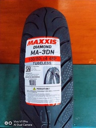 Promo Ban Maxxis 100-80-14 Diamond Ma-3Dn Tubeles Ban Luar Maxxis 100