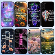 【B&7】Bible Verse Jesus Christ Christian for Samsung A01 EU A02 M02 A03S A03 Core 164mm 166mm A04S A0