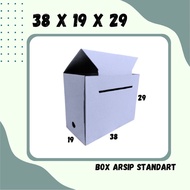 Standard Archive Box 38x19x29 White Archive File Box Box Packing Plain/Arsip/File/filebox/arsipbox S