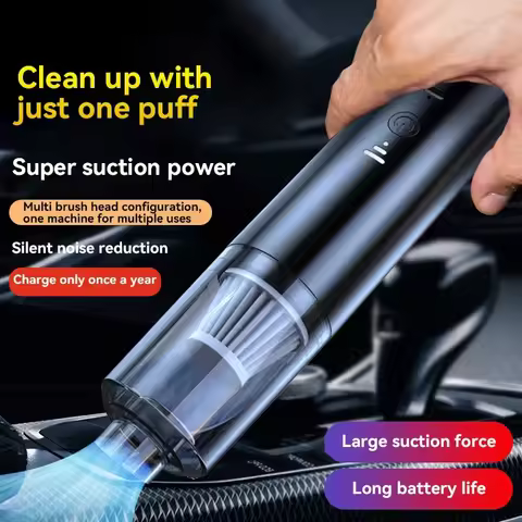 Vacuum Cleaner Mini Car Cleaning Powerful Suction Handheld Car Vacuum Cleaner Rechargeable for Car a