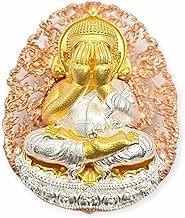 Magic Thai Amulet Phra Pidta Puttasilp Maha Baremee edition Lp Toh Lucky Wealth Fetching Lucky Buddha Charm, Metal, No Gemstone