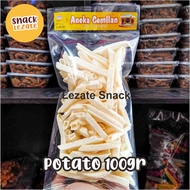 Stick Kentang 100gr Original Putih Gurih Asin / Potato Stick Kripik Kentang Kiloan Snack