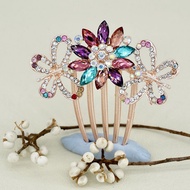 SIRKAM RAMBUT WANITA PREMIUM PERMATA ZIRKON KUPU KUPU MODE KOREA ORI