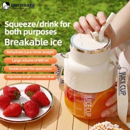 QUENNA New 350/800ml Portable Juice Maker Blender Cup Smoothies/Ice Fruits/Nuts Blender Bottle Offic