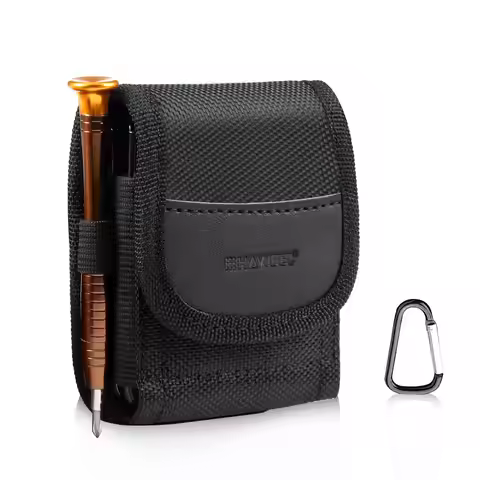 Flip Phone Nylon Cloth Belt Clip Carrying Pouch Bag for Samsung Galaxy Z Flip1 3 4 5，W23 Flip 5G, fo