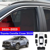 Car Sunshade For Toyota Corolla Cross XG10 2020-2023 Car Side Window Curtain Sun Shade Mesh UV Protection Anti-Mosquito Sunscreen