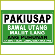 ─ ❐ ∮ Bawal Utang No Credit Bawal Umutang Signage for Sari Sari Store Business