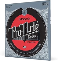 D'Addario Guitar Strings - Pro-Arte Classical Guitar Strings - EJ45FF Carbon Strings - Silver Plated