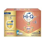 นมผง นมไฮคิวสูตร3 ซูเปอร์โกลด์ พลัส ซี-ซินไบโอโพรเทก 2750ก HiQ Super Gold Plus C สูตร 3