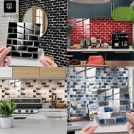 Clearance price 10pcs Tile Stickers Brick Pattern Self-adhesive Tile Film Wall Sticker 20 X 20cm For Bathroom