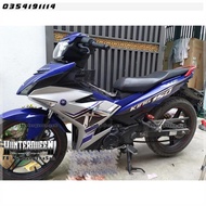Exciter 150 stamp, sharp MX. GP green car - silver. Chrome material. Edit as required. Sharp, durabl