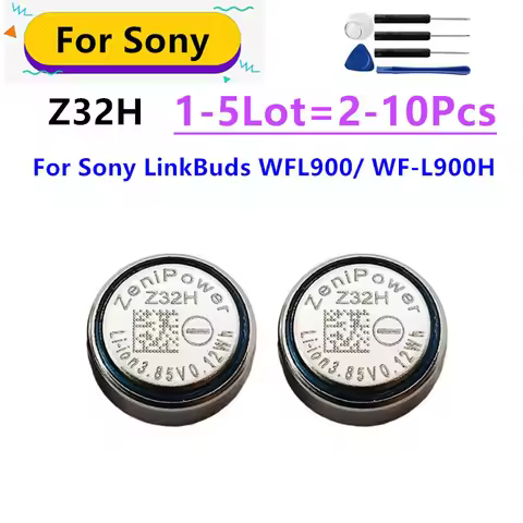 2-10PCS ZeniPower 0940 Z32H 3.85V New Battery for Sony Sony LinkBuds WFL900/H Truly Wireless Earbud 