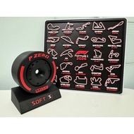 2026 Track Calendar F1 Model Tire Model Soft Tire Desktop Decoration Toy 3D Printing Racing Track
