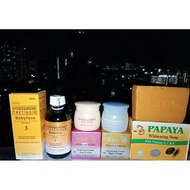 set Day Cream + Fade out Cream + Toner + PAPAYA SOAP