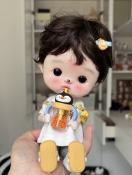 NJISD วิกผมตุ๊กตา BJD เทียมสำหรับ Blythe/Qbaby/Big Head Diandian Wig Mohair เครื่องประดับวิก RFLKS