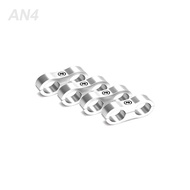 4Pcs Universal AN4 AN6 AN8 AN10 Billet Oil Fuel Water Hose Tube Separator Divider Clamp Aluminum Lin