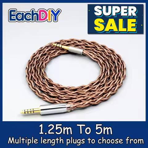 99% 24k Gold 7n Pure Silver Graphene Shield Earphone Cable For Denon AH-mm400 mm300 mm200 Beats solo