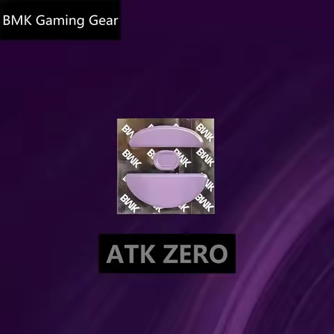 1 Set PTFE Anti-Collapse Arc-Edged Mouse Skate For ATK ZERO Similar To Obsidian Air Purple Haze Mous
