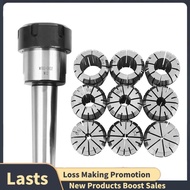10Pcs ER32 Spring Collets Set 2/4/6/8/10/12/16/18/20mm + MT3  ER32 Collet Chuck Morse Taper Holder