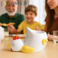 DANILO1 Cartoon Eggs Holder, Chicken Shape Stable Chicken Eggs Cup, Creative Ceramic Eggs Display Ra