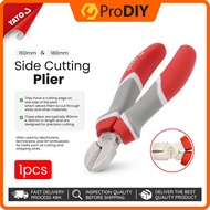 YATO 1PCS 160mm 180mm Diagonal Side Cutting Pliers High Quality Durable Heavy Duty Side Plier YT-203