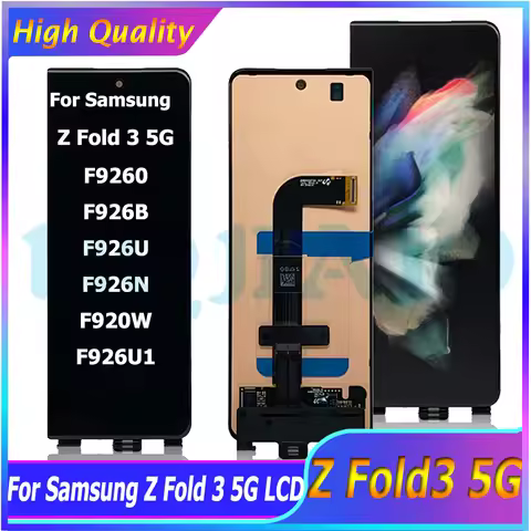 6.2" AMOLED LCD For Samsung Z Fold3 Z Fold 3 5G F9260 F926B F926U F926B/DS LCD Display Touch Screen 