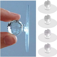 2 Pcs Clear Acrylic Drawer Pull Handle Ball Shape Cabinet Knobs Sliding Door Gadget Creative Seamles