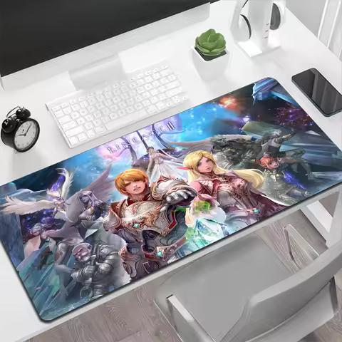 Lineage 2 Large Mouse Pad Gaming Mouse Pad PC Gamer Computer Mouse Mat Big Mousepad Silicone Carpet 
