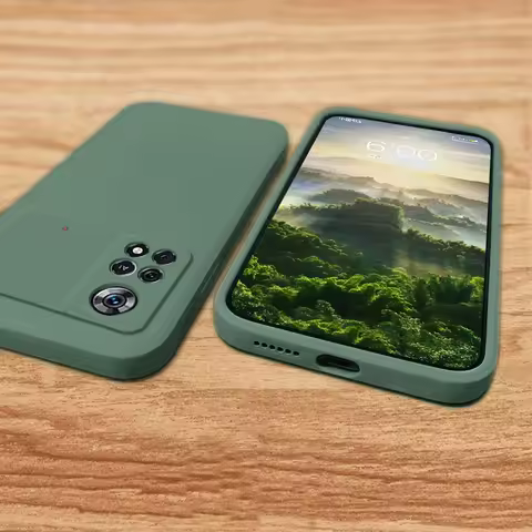 Poco M4 M 4 Pro Pocom4 Pro Case Original Square Liquid Silicone Phone Cover For Xiaomi Poco M4 Pro 4
