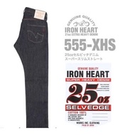 IRON HEART 555-XHS 25oz Selvedge Denim Super Slim Straight