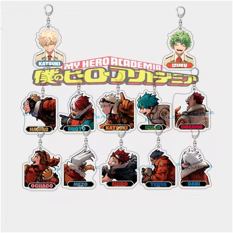 My Hero Academia MHA 10CM Double Sided Acrylic Stand Keychain Collectible Merchandise Izuku Shota Ke