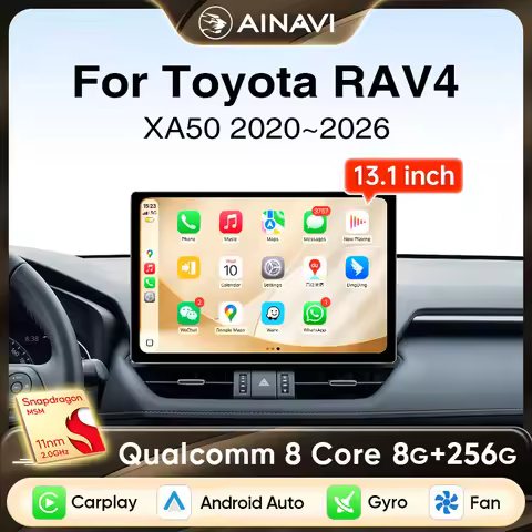 Ainavi 13.1 inch For Toyota RAV4 2020 2021 2023 2025 2026 XA50 4G Car Radio Wireless Carplay Android