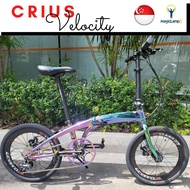 Sg Seller Crius Velocity - Oil Slick 9 10 11 Speed Hollow Tech Hydraulic Brake Tiagra Sora 105 11KG Customized Magiclamp