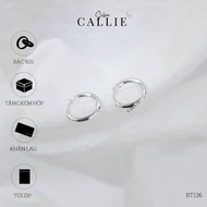 BT136 - Callie Silver plain earrings
