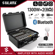 SHALANRA  PIX802D 1300W*2 Power channel 8 mixer channel Audio Mixer with power amplifier BT5.0/99DSP