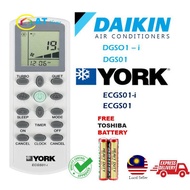 Daikin, York aircon remote control DGSO1-i dgso1/ECGS01-i ecgso1 replacement