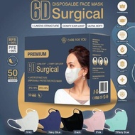 CARE FOR YOU 6D Surgical Disposable Masks 4ply Premium (10pcs Per Pack)